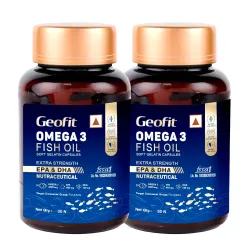 Geofit Omega 3 Fish Oil Capsules 30 Capsules (Pack of 2)