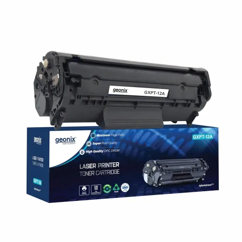 Image of GEONIX 12A Laser Printer Cartridge Compatible with 1020, M1005, 1018, 1010, 1012, 1015, 1022, 1022N, 1022NW, 3015, 3020,