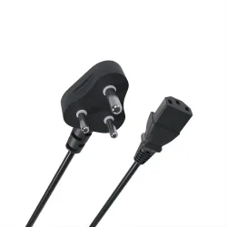 Geonix 1.5 Meter Computer Power Cable Cord for Desktops PC, Printers, Monitors