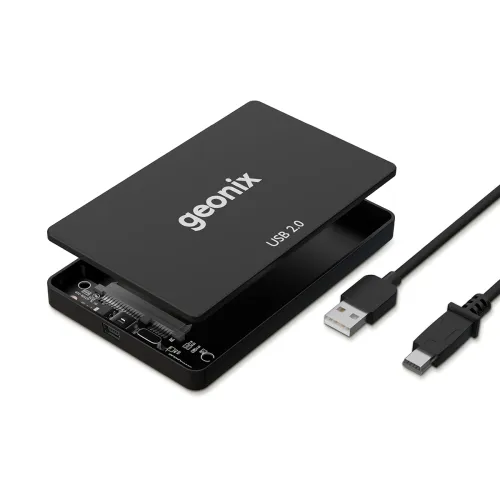 Image of GEONIX 2.5inch SSD Enclosure Black