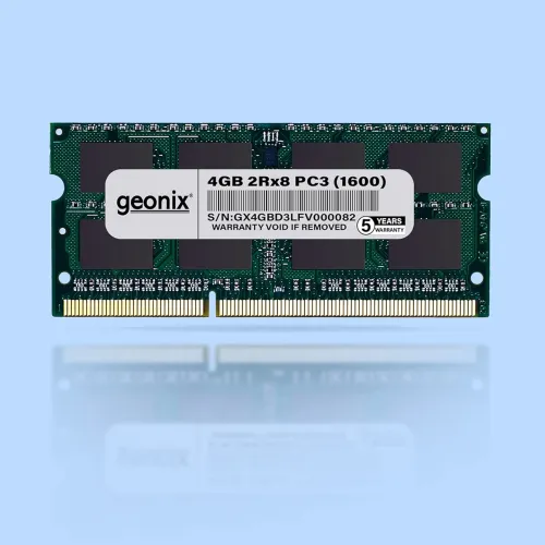 Image of GEONIX 4GB DDR3L 1600 Mhz| Laptop RAM for Standard & Gaming PC | 2Rx8 | 204 Pin | (5 Years Warranty)