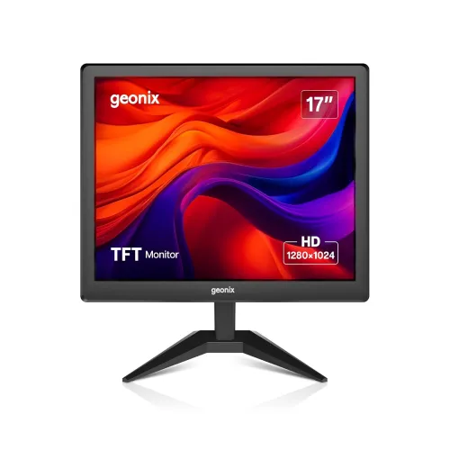 Image of GEONIX PC Monitor (43.18 cm /17 Inch), VGA & HDMI, LED Display, 1280X1024 Resolution, 16.7M Color, 16W(Max) Power Consum