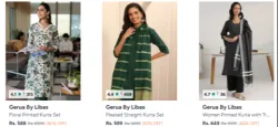 Gerua By Libas Womens kurta Set Minimum 80%Discount