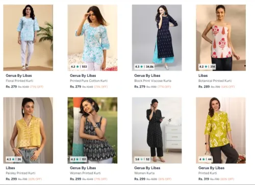 Image of Gerua By Libas Women's Fashion upto 81% Discount