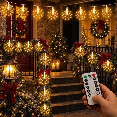 Image of Gesto 12 Starburst Fairy Lights for Decoration