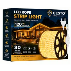 Gesto 30 Meter Warm White LED Rope Strip Light
