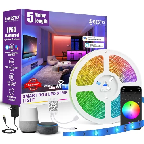 Image of Gesto 5 Meter Smart RGB LED Strip Light