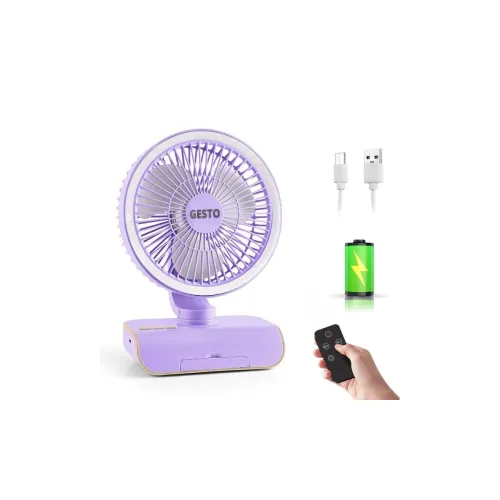 Image of Gesto 8 Inch High Speed Rechargeable Table Fan