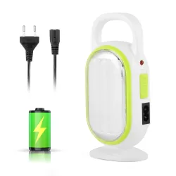 Gesto 8W Emergency Lights Rechargable Portable Led Light - Laltern Lamps Upto 4 Hrs Backup | Wall Hanging Rechargeable B