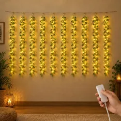 Gesto Leaf Curtain Fairy Lights for Decoration