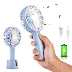 Gesto Portable Fan Rechargeable with 1200mAh Battery & 3 Speed Modes