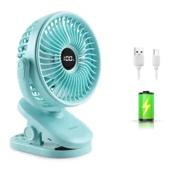 Gesto Rechargeable Clip-On Table Fan