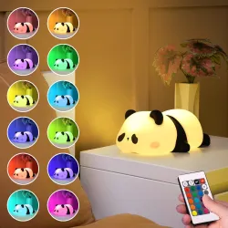 Gesto Rechargeable Silicone Sleeping Panda Night Light