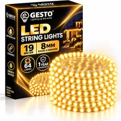 Gesto Warm White LED String Lights 19m * Pack of 1