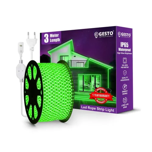 Image of Gesto Waterproof Rope LED Strip Lights, 3 Meter