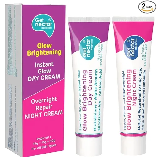 Image of Get Nectar Happiness Glow Brightening Day & Night Cream Duo (30g x 2)