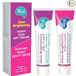 Get Nectar Happiness Glow Brightening Day & Night Cream Duo (30g x 2)