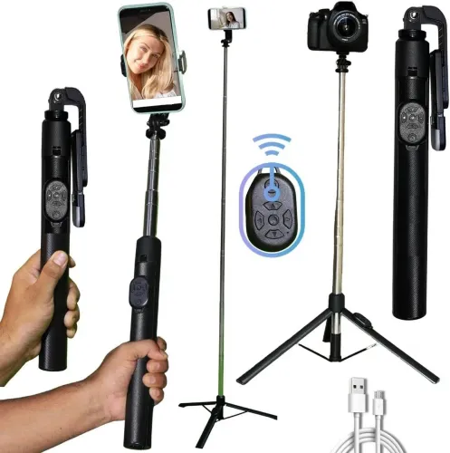 Image of GETGETO All-in-One 170cm Selfie Stick Tripod 