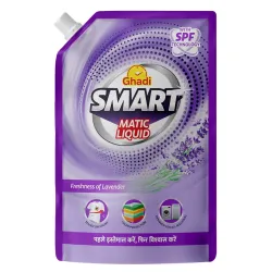 Ghadi Smart Liquid Detergent Lavender Fragrance 2L | For Front Load & Top Load Washing Machines | Deep Cleaning, Long-La
