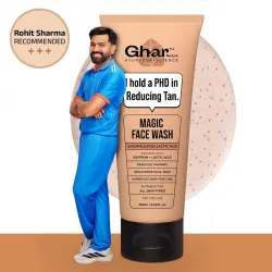 Ghar Soaps De-Tan Face Wash | For Tan Reducing, Brightening & Glowing Skin | With Sandalwood, Saffron, Coconut Oil & Goa