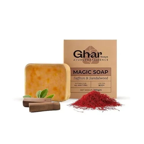 Image of Ghar Soaps Sandalwood & Saffron Magic Soaps 