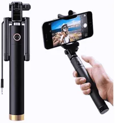 Gharcart Selfie Ring Light with Tripod – Adjustable Brightness, Black