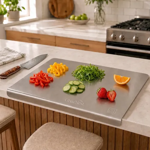 Image of GharNestSteel Chopping Kitchen Heavy-Duty Stainless Steel