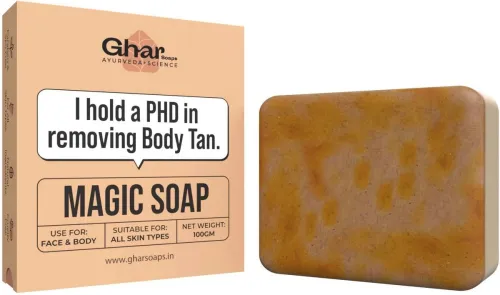 Image of GharSoaps Sandalwood & Saffron Soap 100 g