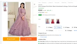 Gheludi  Girls Lehenga Choli Ethnic Wear Embroidered Lehenga,