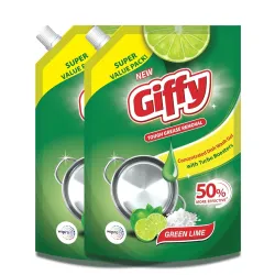 Giffy Concentrated Liquid Dish Wash Gel 900ml*2