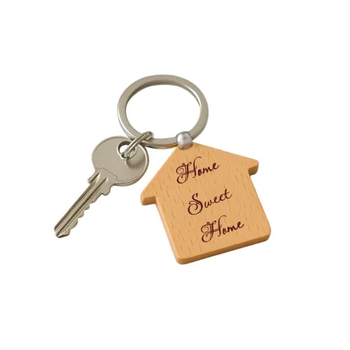 Image of Giftana Home Sweet Home Wood Keychain 