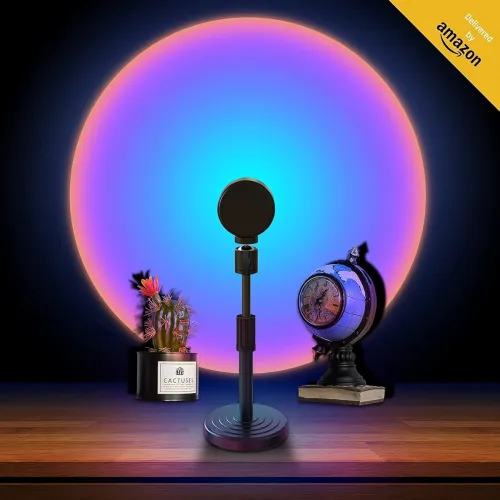 Image of GIFTMAX Rainbow Sunset LED Projection Lamp