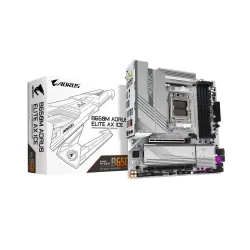 GIGABYTE B650M Aorus Elite AX ICE Micro-ATX Motherboard – AM5 Socket, Ryzen 7000 / 8000 / 9000 Support, DDR5, PCIe 5.0 M