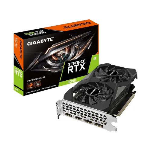 Image of Gigabyte GeForce RTX 3050 WINDFORCE OC 6G 6GB GDDR6 Graphics Card GV-N3050WF2OC-6GD