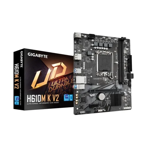 Image of GIGABYTE H610M K V2 Motherboard | Intel H610 | Micro ATX | DDR5 | PCIe 4.0