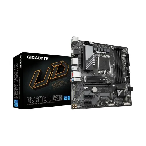Image of GIGABYTE B760M DS3H DDR5 Intel 13th and 12th Gen LGA 1700 M-ATX Motherboard