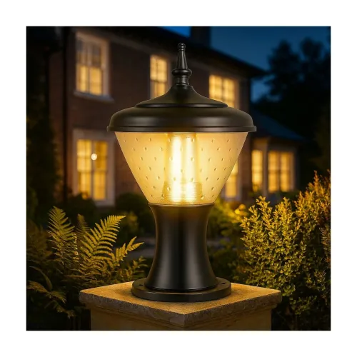 Image of Gigawatts GWSRWW-01 Outdoor Gate Light – 12W Integrated Light 101% Rust & Waterproof Polycarbonate, ABS, PP Piller Lamp 