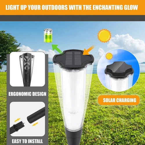 Image of GIGAWATTS Solar Flame Torch Light with Stake