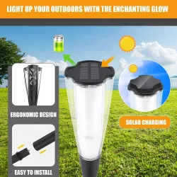 GIGAWATTS Solar Flame Torch Light with Stake