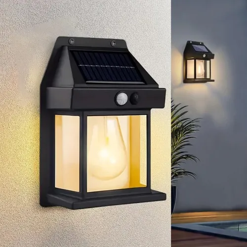Image of GIGAWATTS Solar Wall Lights Outdoor Motion Sensor Auto Chargeable Exterior LED