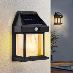 GIGAWATTS Solar Wall Lights Outdoor Motion Sensor Auto Chargeable Exterior LED