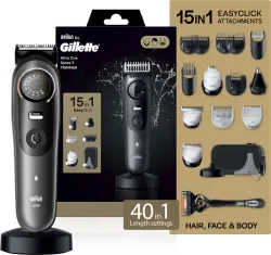 Gillette AIO9 Trimmer 180 min Runtime 40 Length Settings (Black)
