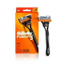 Gillette Fusion 5 Shaving Razor For Men With Beard Shaping Back Blade