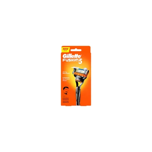 Image of Gillette Fusion Manual Razor for Men with styling back blade for Perfect Shave