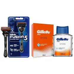 Gillette Fusion Proglide Razor + After Shave Splash (100ml)