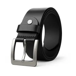 GIOLYNN Men's Genuine Leather Belt for Men, Formal/Casual,Autolock,Black | Choose Size Waist Size | (Black)