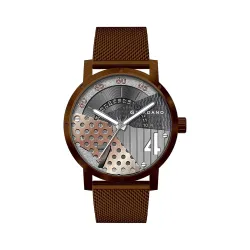 Giordano Analog Brown Dial Mens Watch