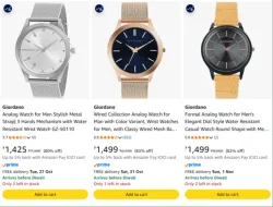 Giordano Analog Mens Watch upto 83% Discount
