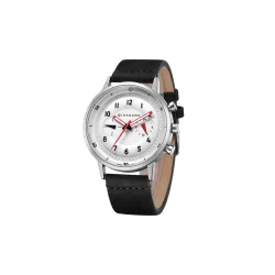 Giordano Analog Sporty Multi-Functional Watch for Men with Round Shape dial and Leather Strap