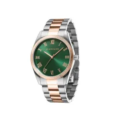 Giordano Analog Watch for Men with Round Dial, Roman Numeric Indices and Stainless Steel Strap - GZ-50112